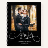 Your Photo on Wedding Guest Book Notizblock (Vorderseite)