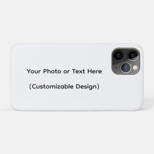 Your Photo or Text Here (Customizable Design) Case-Mate iPhone Hülle (Rückseite (Horizontal))