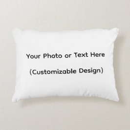 Your Photo or Text Here (Customizable Design) Dekokissen