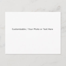 Your Photo or Text Here (Customizable Design) Feiertagspostkarte