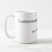 Your Photo or Text Here (Customizable Design) Kaffeetasse (Links)
