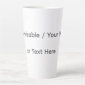 Your Photo or Text Here (Customizable Design) Milchtasse (Vorderseite)