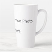 Your Photo or Text Here (Customizable Design) Milchtasse (Rechts)