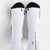 Your Photo or Text Here (Customizable Design) Socken (Oben)