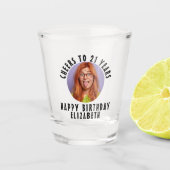 Your Photo Personalized Funny Custom Party Favors Schnapsglas (Vorderseite)