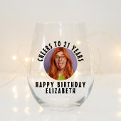 Your Photo Personalized Funny Custom Party Favors Weinglas Ohne Stiel