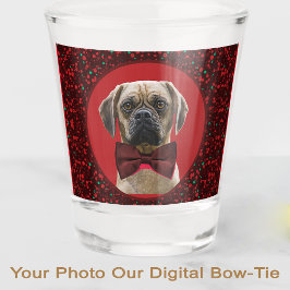 YOUR PHOTO Stylish Christmas Pet for Dog Lover Mom Schnapsglas