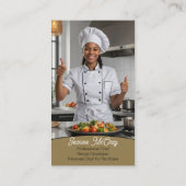 Your Photos Restaurant Chef Catering Services Visitenkarte (Rückseite)