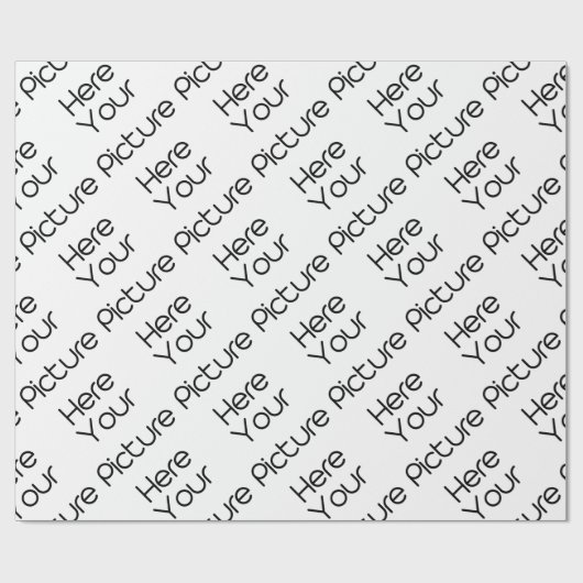 Your_Picture_Here Geschenkpapier (Flach)