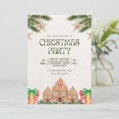 "Your Presence Honored: Enchanting Christmas Invit Einladung (Stehend Vorderseite)