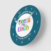 Your Promotional Branded Business Clock Template Runde Wanduhr (Winkel)