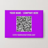 Your Promotional Business QR Code Buttons Template (Vorderseite)
