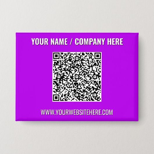 Your Promotional Business QR Code Buttons Template (Vorderseite)
