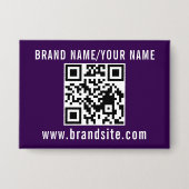 Your Promotional Business QR Code Template Design Button (Vorderseite)