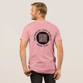 Your QR Code and Custom Text Personalized Tri-Blend Shirt (Rückseite voll)