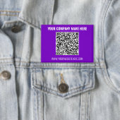 Your QR Code and Text Business Promotional Button (Insitu)