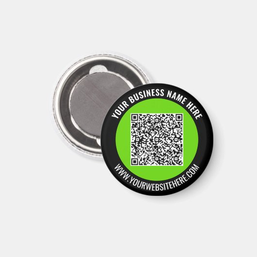 Your QR Code Branded Promotional Magnet Example (Vorderseite/Rückseite)