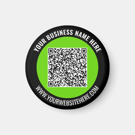 Your QR Code Branded Promotional Magnet Example (Vorne)