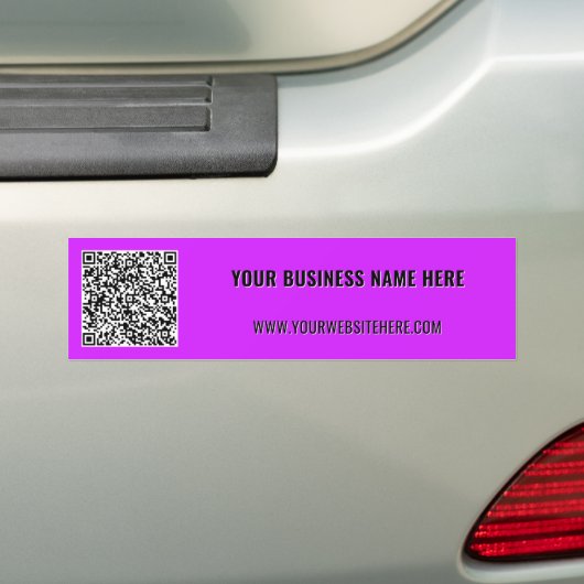 Your QR Code Business Bumper Sticker Template Autoaufkleber (Auf Auto)