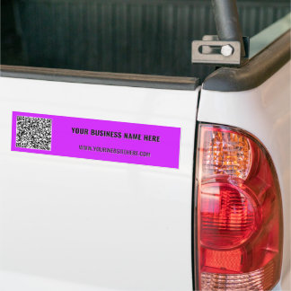 Your QR Code Business Bumper Sticker Template Autoaufkleber
