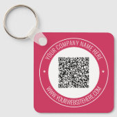 Your QR Code Keychains with Custom Text and Colors Schlüsselanhänger (Vorderseite)