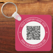 Your QR Code Keychains with Custom Text and Colors Schlüsselanhänger (Vorderseite)