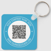 Your QR Code Keychains with Custom Text and Colors Schlüsselanhänger (Rückseite)