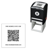 Your QR Code Scan Info Name Website Info Stamp Permastempel (Beispiel)