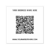 Your QR Code Scan Info Name Website Info Stamp Permastempel (Design)
