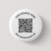 Your QR Info Text Business Promotional Button (Vorderseite)