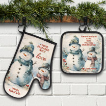 Your Quotes Watercolor Snowman Christmas