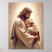 Your Saviour, Christian Painting, Jesus Hugging Poster (Vorne)
