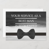 Your Service as a Groomsman Best Man Request Invit Einladung (Vorne/Hinten)