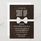 Your Service as a Groomsman Invitation Einladung (Vorne/Hinten)