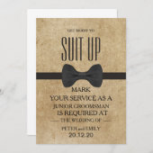Your Service as a Groomsman Invitation Einladung (Vorne/Hinten)