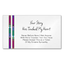 Your Story Has Touched My Heart Sympathy Magnet