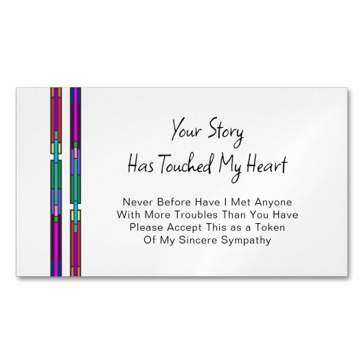 Your Story Has Touched My Heart Sympathy Magnet (Vorderseite)
