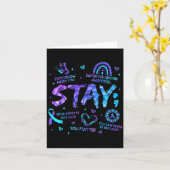 Your Story Is Not Over Stay Suicide Prevention Awa Karte (Gelbe Blume)