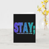 Your Story Is Not Over Stay Suicide Prevention Awa Karte (Gelbe Blume)