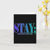 Your Story Is Not Over Stay Suicide Prevention Awa Karte (Gelbe Blume)