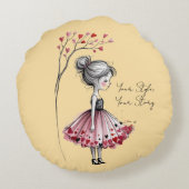 Your Style, Your Story. Rundes Kissen (Rückseite)