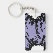 Your Taste, Your Power – Abstract Lilac & Black  Schlüsselanhänger (Vorderseite)