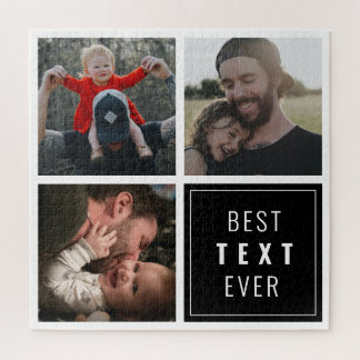 Your text here with custom photo puzzle