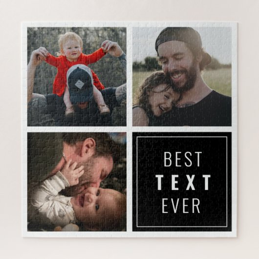 Your text here with custom photo puzzle (Vertikal)