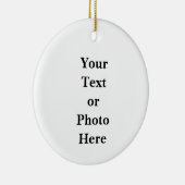 Your Text or Photo Keramik Ornament (Rechts)