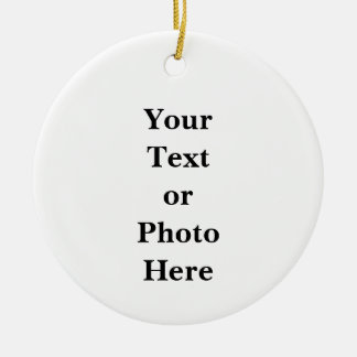 Your Text or Photo Keramik Ornament