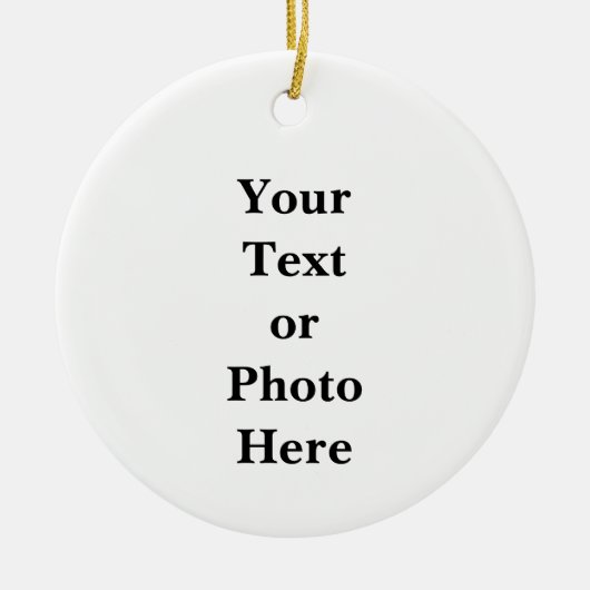 Your Text or Photo Keramik Ornament (Vorne)