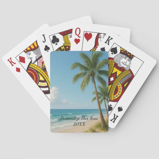 Your Text & Photo Customizable Playing Cards Spielkarten (Rückseite)