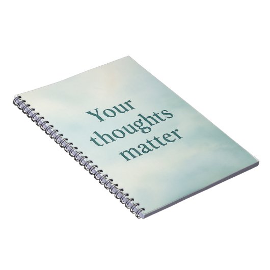 Your Thoughts Matter – Calm Pastel Motivational Notizblock (Rechte Seite)