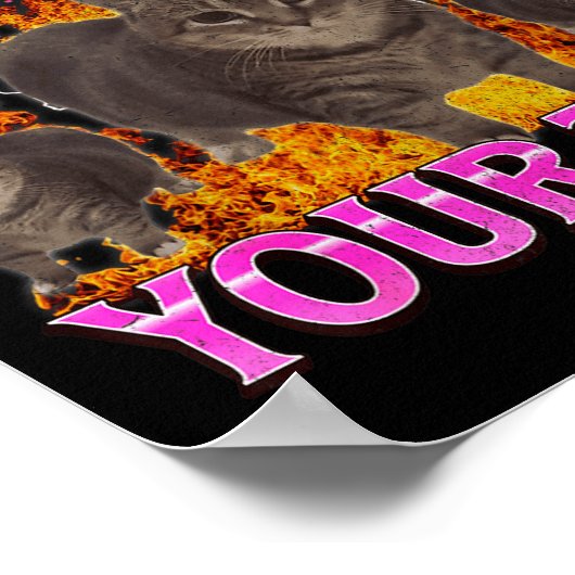 Your Toes Funny Cat Meme Bootleg Graphic Men Women Poster (Ecke)